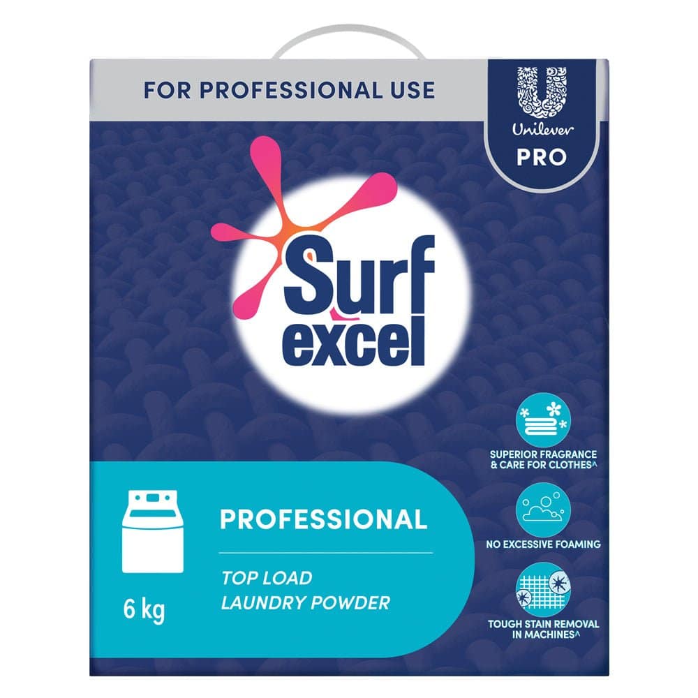 Surf Excel Professional Top Load Laundry Powder, 6 kg front pack